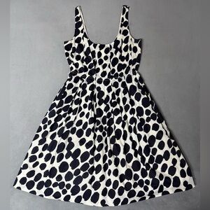 J.Crew Black and White Patterned Dress